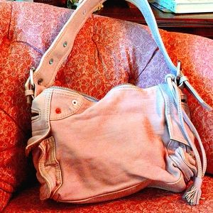 Gap leather bag Pinkish-lavendar color.